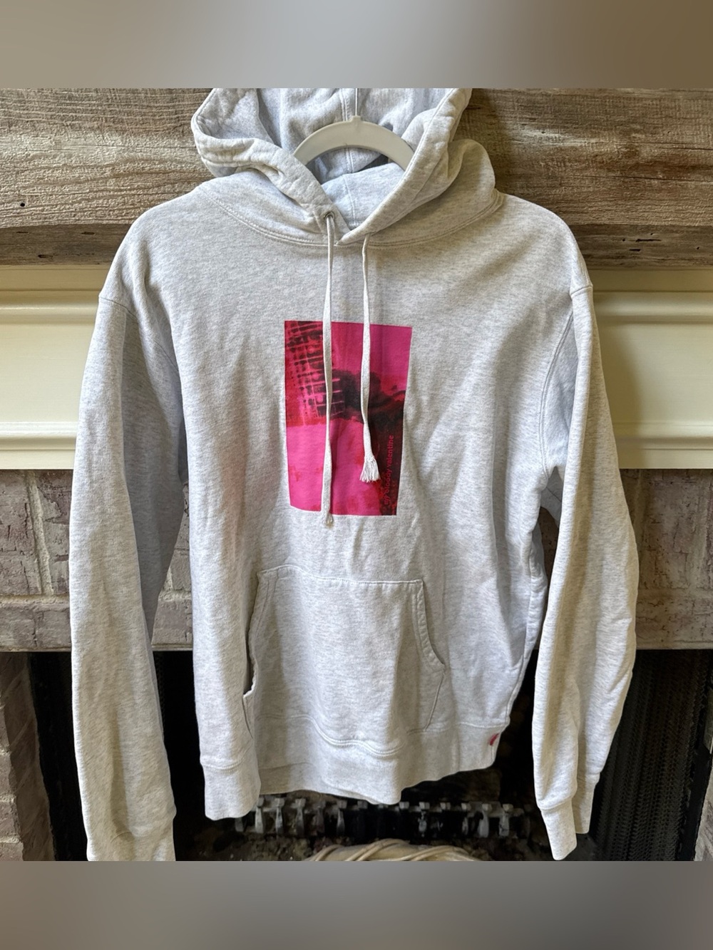 Rare Supreme x My Bloody Valentine -"Loveless" Hoodie Gray Sz M Graphic Pullover - Picture 2 of 12